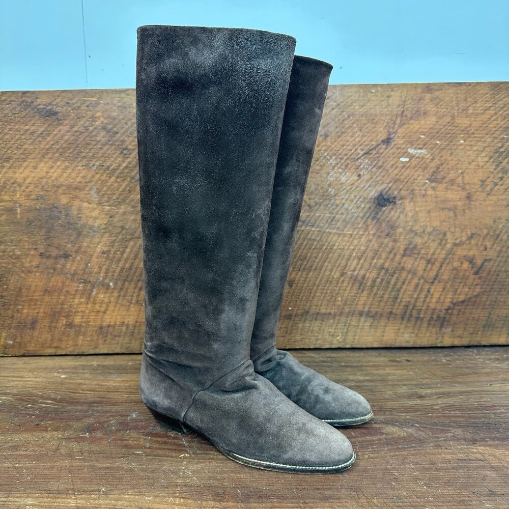 Fratelli Rossetti Brown Suede Knee High Boots 7